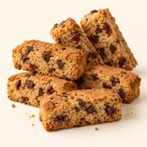 Choc cherry Rusks — serving suggestion