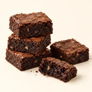 Homemade Brownies — serving suggestion